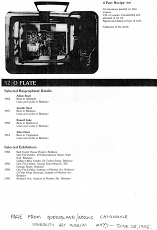 1984 - 1986 O'Flate Studios